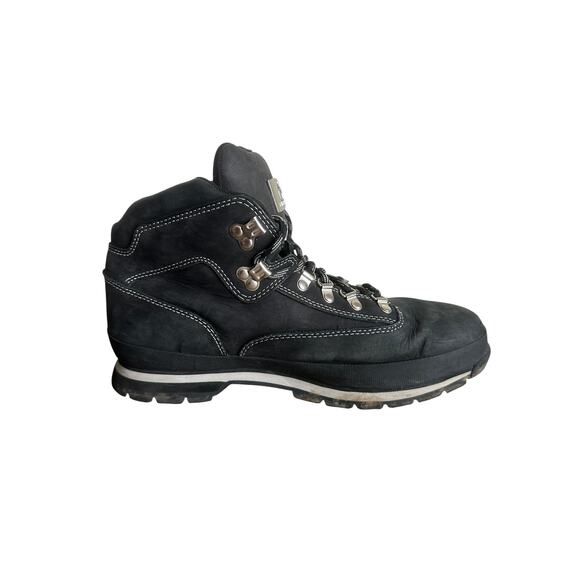 Timberland Euro Hiker Boots Black Nubuck Leather Waterproof Mens Size 12 main image 4